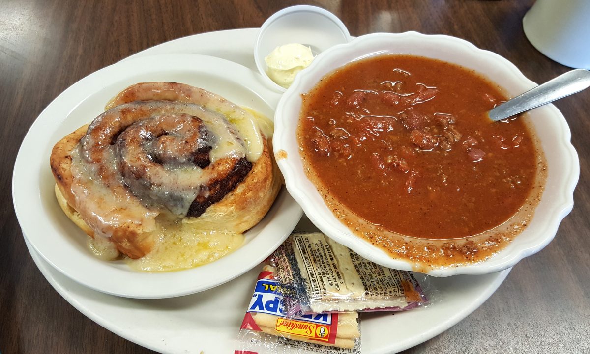 5 places to get chili and a cinnamon roll